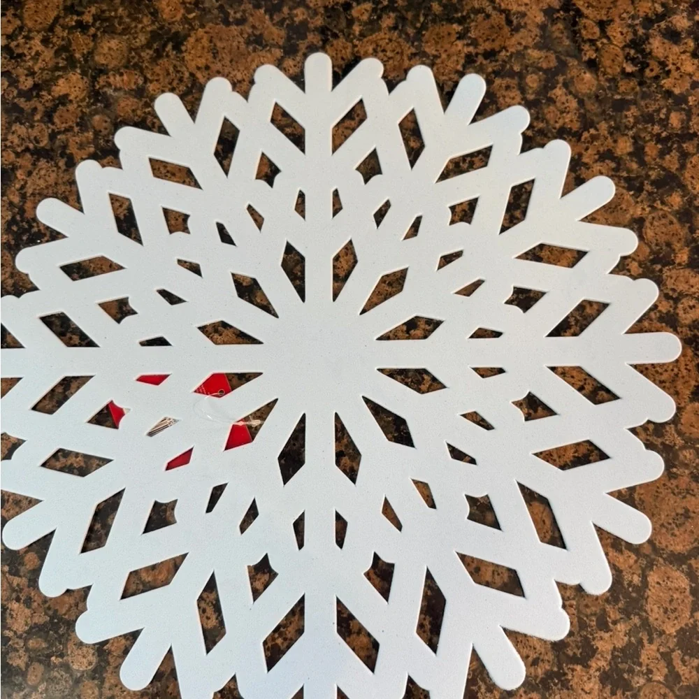 NWT St. Nicholas Square LIGHT BLUE Snowflake Placemat. SET OF 12. - Picture 3 of 5